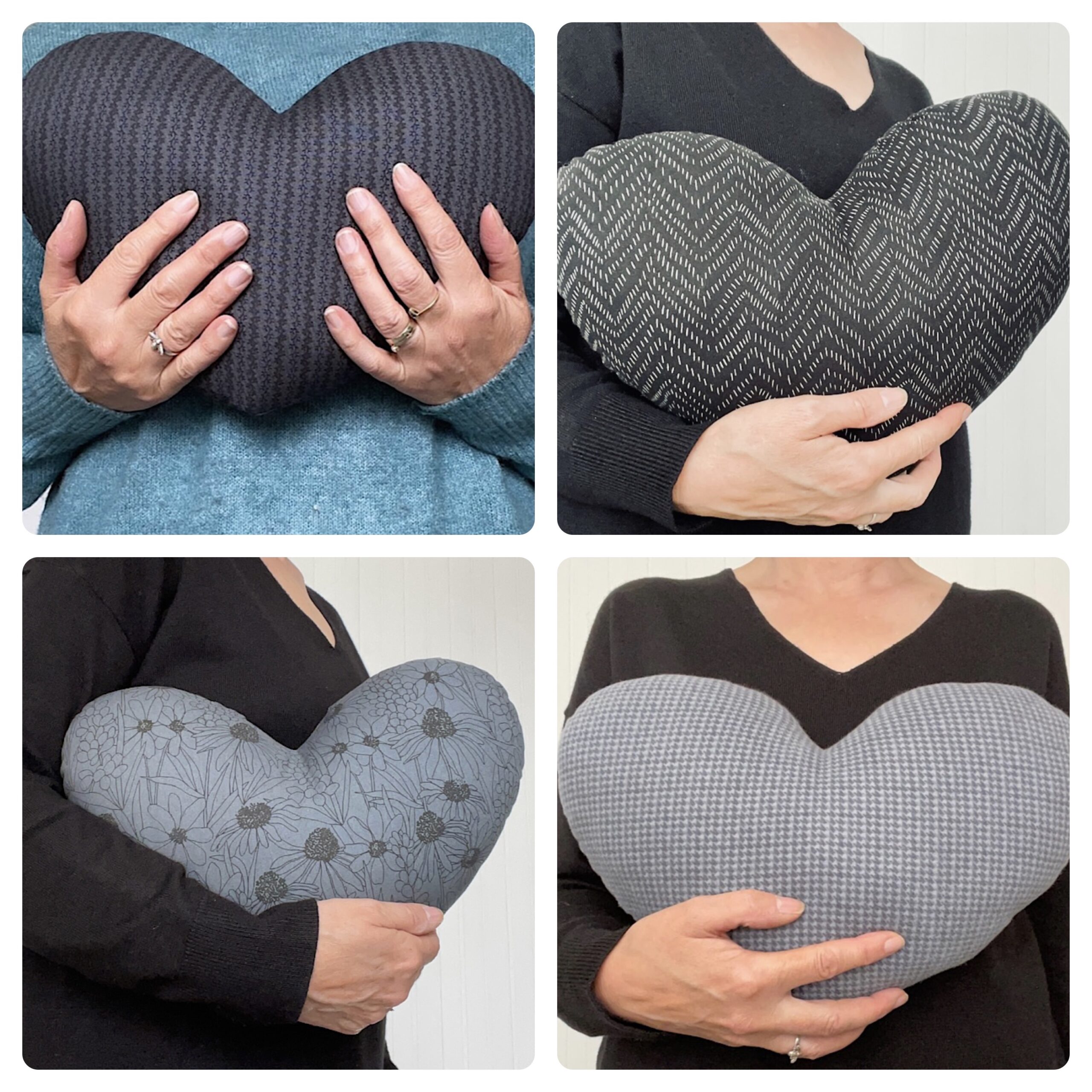 You will find cushions in darker colours such as black, grey, navy blue, brown… with the guarantee that they will be made with care and attention to give you or your loved one the comfort they need during their recovery.